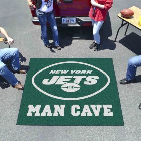 NFL - New York Jets Man Cave Tailgater Rug 5'x6'