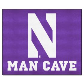 Northwestern Man Cave Tailgater Rug 5'x6'