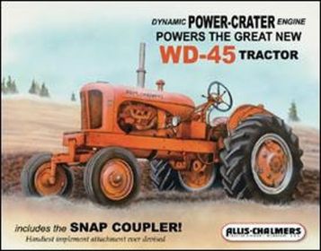 Tin Sign Allis Chalmers - WD45