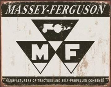 Tin Sign - Massey Ferguson Tractors