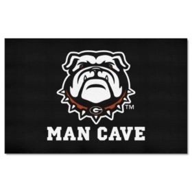 Georgia Black New Bulldog Man Cave UltiMat 5'x8' Rug