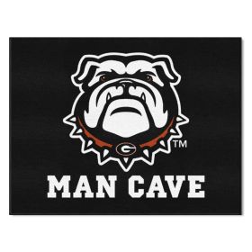 Georgia Black New Bulldog Man Cave All-Star Mat 33.75"x42.5"