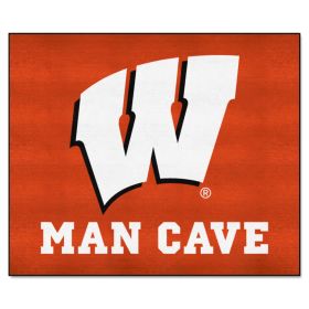 Wisconsin Man Cave Tailgater Rug 5'x6'