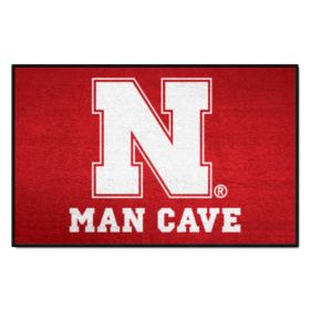 Nebraska Man Cave Starter Rug 19"x30"