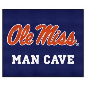 Ole Miss Man Cave Tailgater Rug 5'x6'