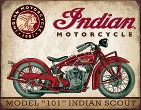 Tin Sign - Indian Scout