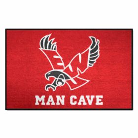 Eastern Washington Man Cave Starter Rug 19"x30" - black