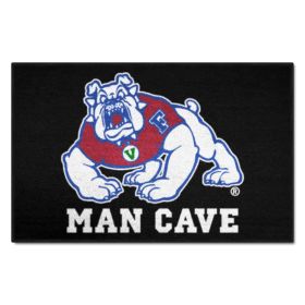 Fresno State Man Cave Starter Rug 19"x30" - black