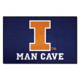 Illinois Man Cave Starter Rug 19"x30"