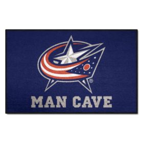 NHL - Columbus Blue Jackets Man Cave Starter Rug 19"x30"