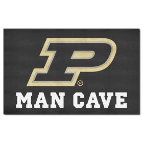 Purdue 'P' Man Cave UltiMat 5'x8' Rug