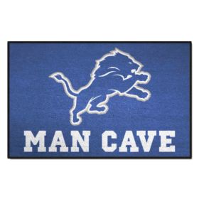 NFL - Detroit Lions Man Cave Starter Rug 19"x30"