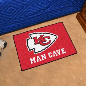 NFL - Kansas City Chiefs Man Cave Starter Rug 19"x30"