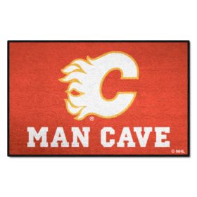 NHL - Calgary Flames Man Cave Starter Rug 19"x30"