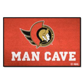 NHL - Ottawa Senators Man Cave Starter Rug 19"x30"