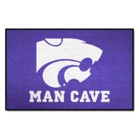 Kansas State Man Cave Starter Rug 19"x30"