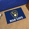 MLB - Milwaukee Brewers Man Cave Starter Rug 19"x30"