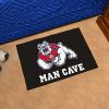 Fresno State Man Cave Starter Rug 19"x30" - black