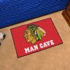 NHL - Chicago Blackhawks Man Cave Starter Rug 19"x30"