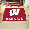 Wisconsin Man Cave All-Star Mat 33.75"x42.5"